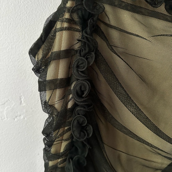 Boston Proper Black Tulle Top Size M - Picture 5 of 11